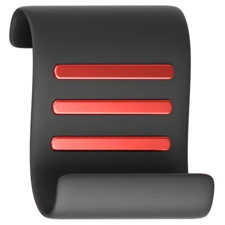 Receipt  3D Icon