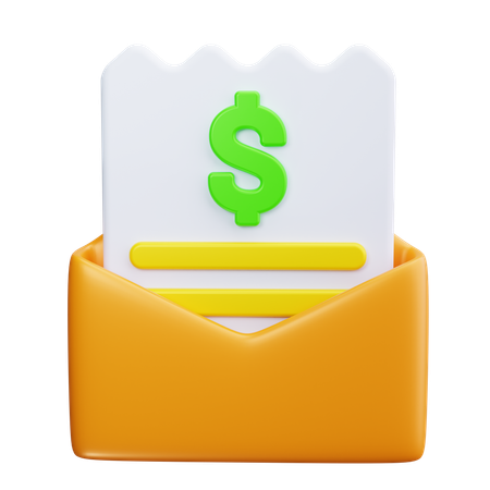 Receipt  3D Icon