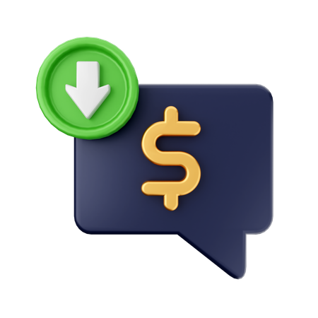 Receive Cash  3D Icon