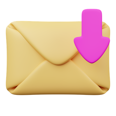 Receive Mail  3D Icon