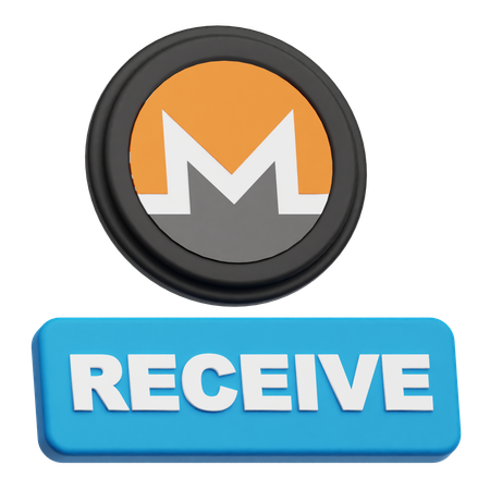 Receive Monero Token  3D Icon