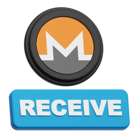 Receive Monero Token  3D Icon