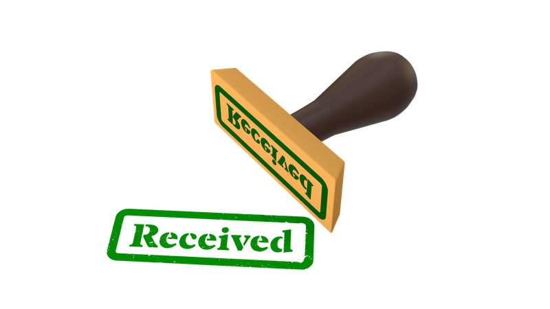 Received  3D Icon