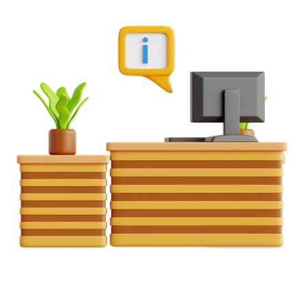 Recepcionista  3D Icon