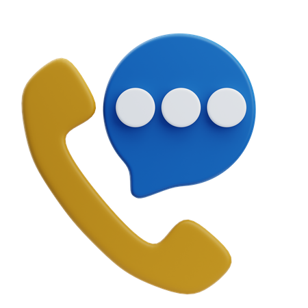 Telefono recepcionista  3D Icon