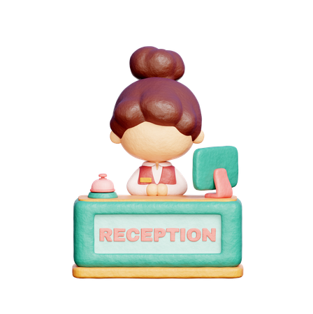 Receptionist  3D Icon