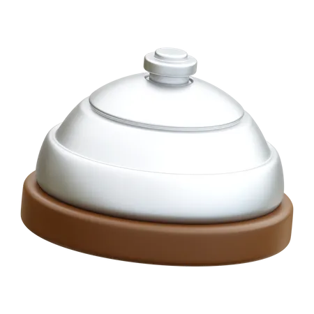Receptionist Bell 3 D Render Illustration Icon 3D Icon