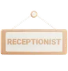 Receptionist Sign