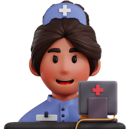Réceptionniste d'hôpital  3D Icon