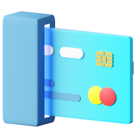 Receptor de tarjeta de crédito  3D Icon