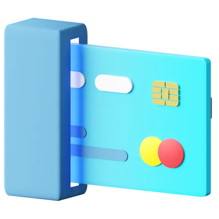 Receptor de tarjeta de crédito  3D Icon