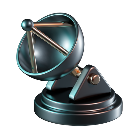 Receptor de satélite  3D Icon