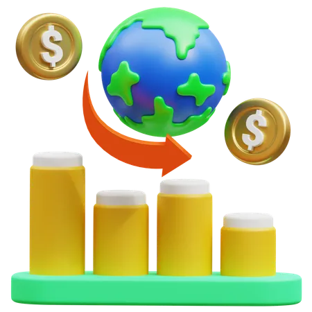 Recession  3D Icon