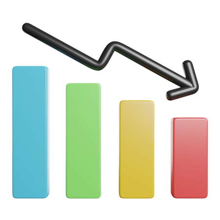 Recession  3D Icon
