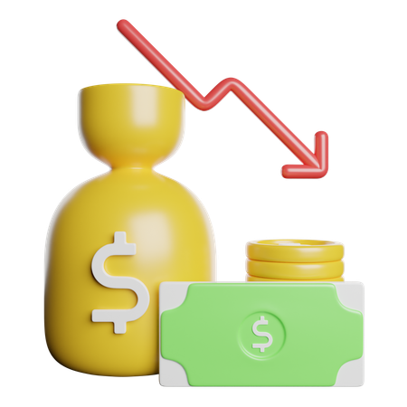 Recession  3D Icon