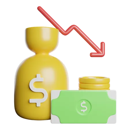 Recession  3D Icon