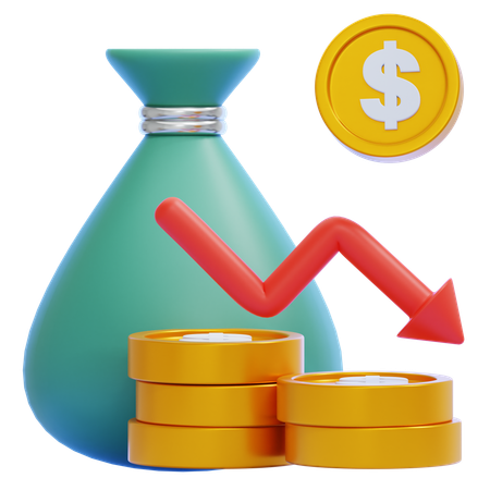 Recession  3D Icon