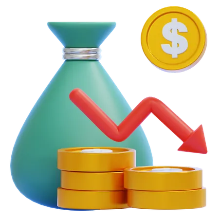 Recession  3D Icon