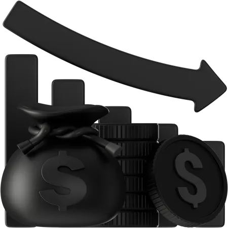 Recession  3D Icon