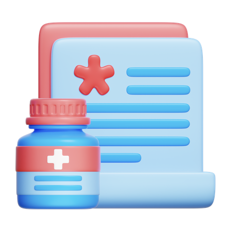 Prescripción  3D Icon