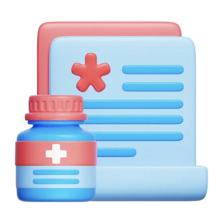 Prescripción  3D Icon