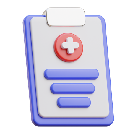 Prescripción médica  3D Icon