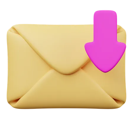 Recevoir du courrier  3D Icon