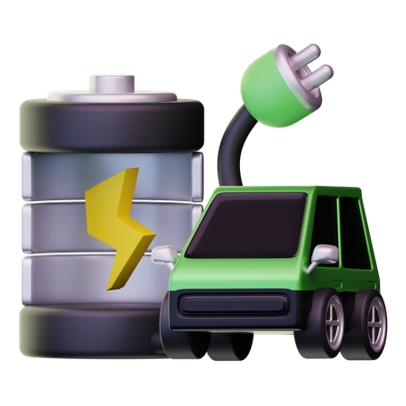 Recharge de voiture électrique  3D Icon