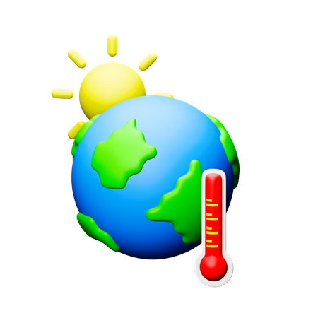 Le réchauffement climatique  3D Icon