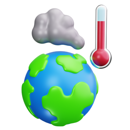 Le réchauffement climatique  3D Icon