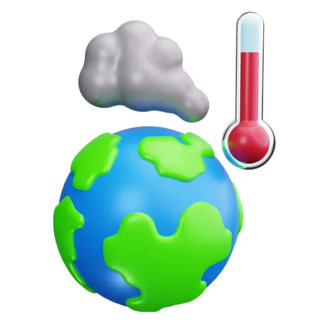 Le réchauffement climatique  3D Icon