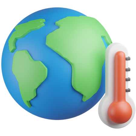 Le réchauffement climatique  3D Icon