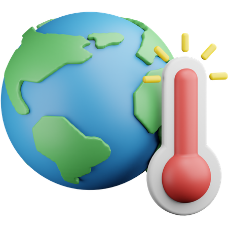 Le réchauffement climatique  3D Icon