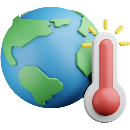 Le réchauffement climatique  3D Icon