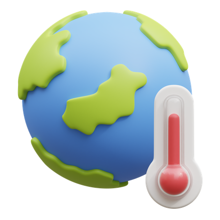 Le réchauffement climatique  3D Icon