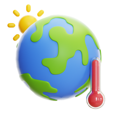 Le réchauffement climatique  3D Icon