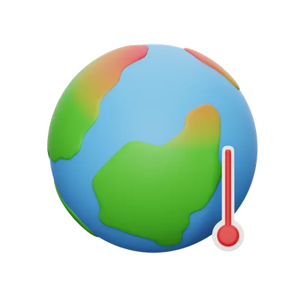 Le réchauffement climatique  3D Icon