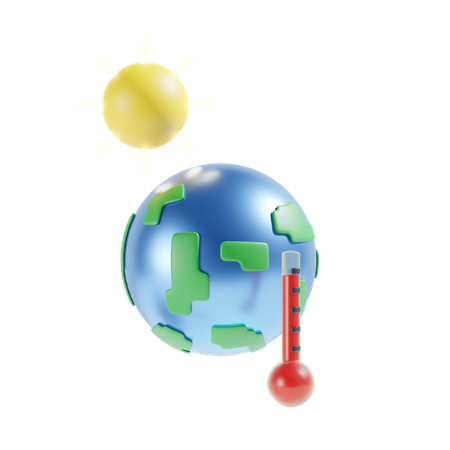 Le réchauffement climatique  3D Icon