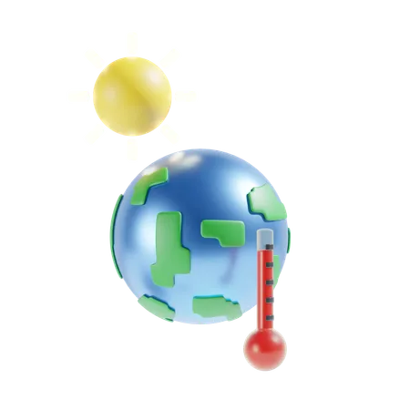 Le réchauffement climatique  3D Icon