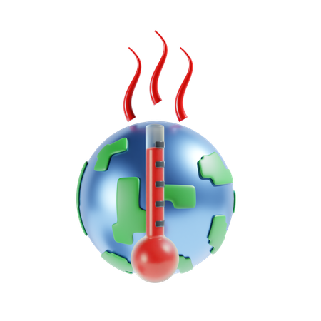 Le réchauffement climatique  3D Icon