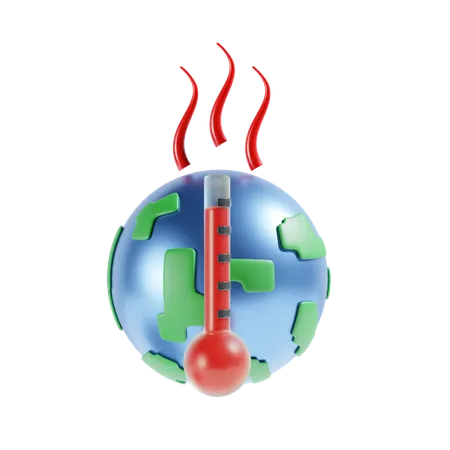 Le réchauffement climatique  3D Icon