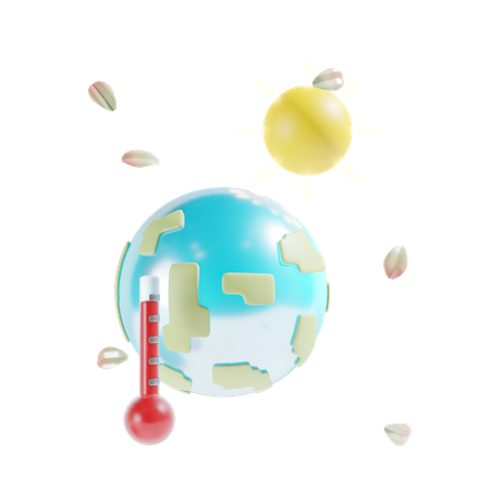 Le réchauffement climatique  3D Icon