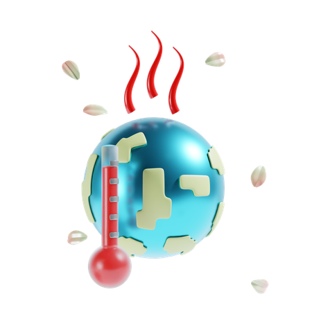 Le réchauffement climatique  3D Icon