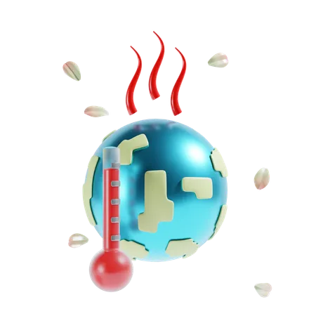 Le réchauffement climatique  3D Icon