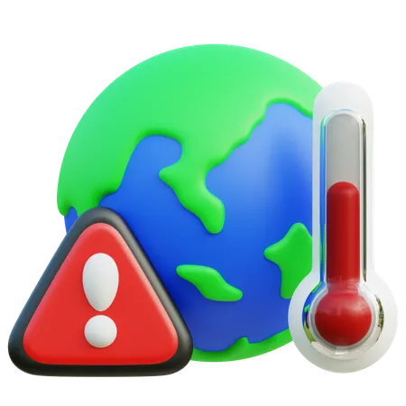 Le réchauffement climatique  3D Icon