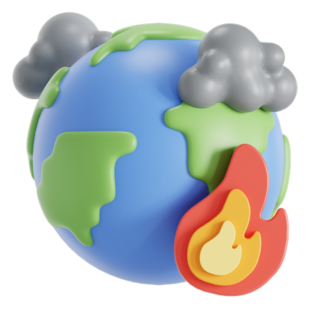 Le réchauffement climatique  3D Icon