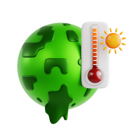 Le réchauffement climatique  3D Icon