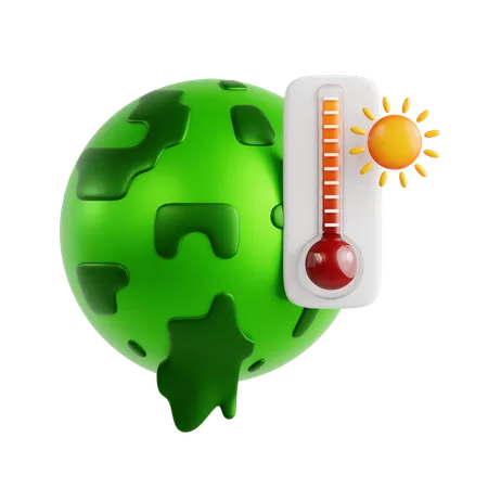 Le réchauffement climatique  3D Icon