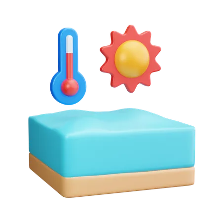 Le réchauffement climatique  3D Icon