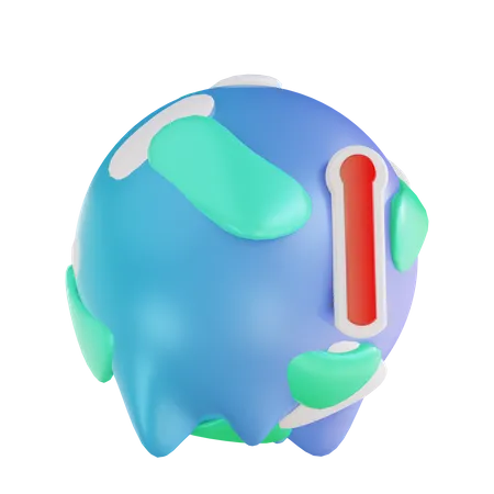 Le réchauffement climatique  3D Illustration